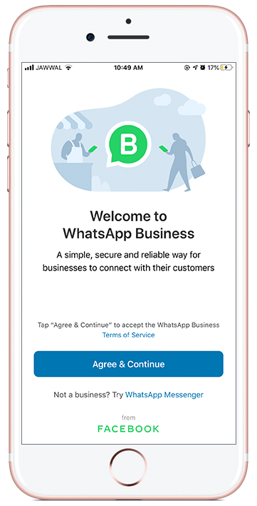 whatsapp business iphone