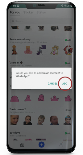 Télécharger WhatsApp Stickers pour Android