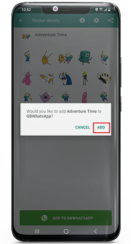 How to add stickers in GB WhatsApp?