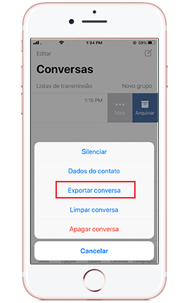 mover conversas WhatsApp para Telegram iPhone