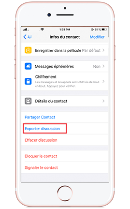 Déplacer discussions WhatsApp vers Telegram iPhone