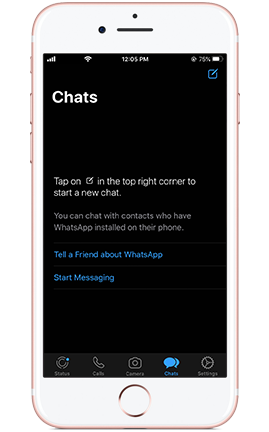 WhatsApp Dark Mode On iPhone
