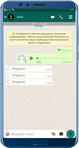 Snel afspelen voor berichten whatsapp