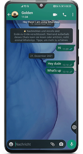 Transparenter WhatsApp-Chat