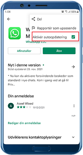 Download WhatsApp til android