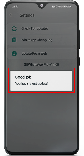 update whatsapp gb new version