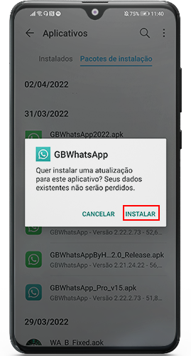 atualizar gb whatsapp
