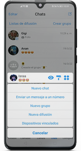 RA WhatsApp iOS última versión 2022
