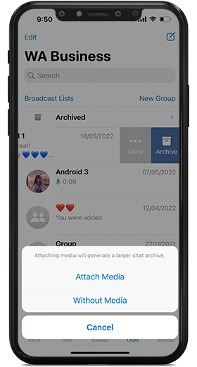 transfer whastapp chat from iphone to iphone