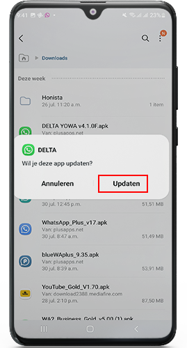 WhatsApp Delta Update 2022