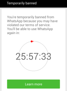 WhatsApp plus Banned