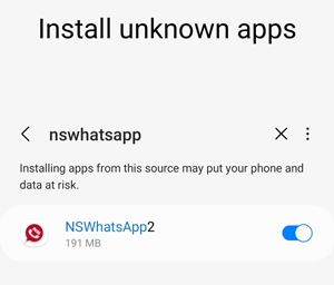 nswhatsapp 2 update