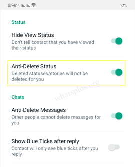 show deleted status/stories in Khaled WhatsApp gold