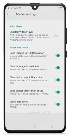 Play video clips, send photos in full resolution in Khaled WhatsApp gold